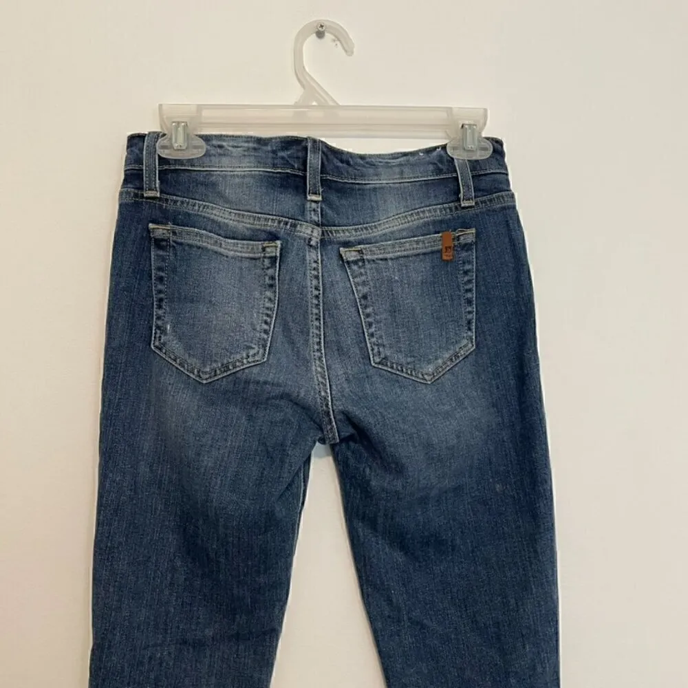 JOE'S JEANS JOES JEANS Keagan Skinny Ankle Distressed Jeans Dark Wash Ripped 25 - Image 11