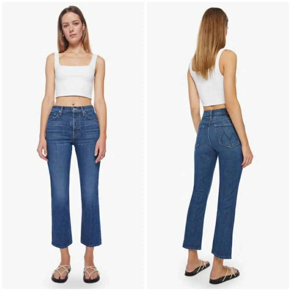 💕MOTHER SUPERIOR💕 The Tomcat Ankle Jeans ~ Cannonball Button Fly 30 NWT Blue - Image 4