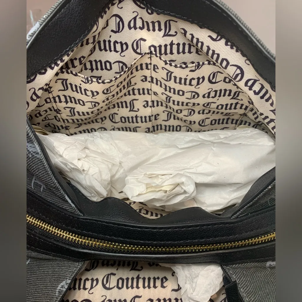 NWT Juicy Couture Backpack in Black/Silver - Image 7