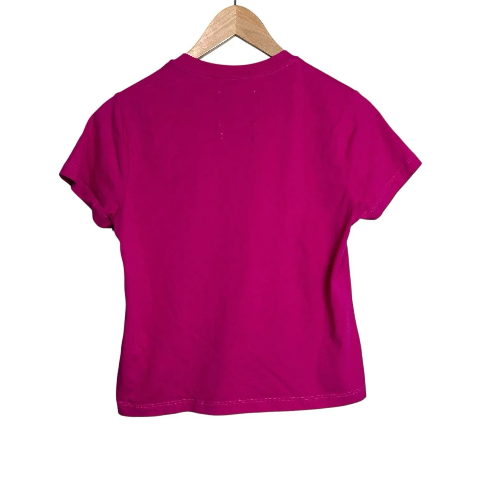 OPENING CEREMONY Box Logo Tee Shirt Womens Size XS Pink Top Graphic Crew Neck - Image 2