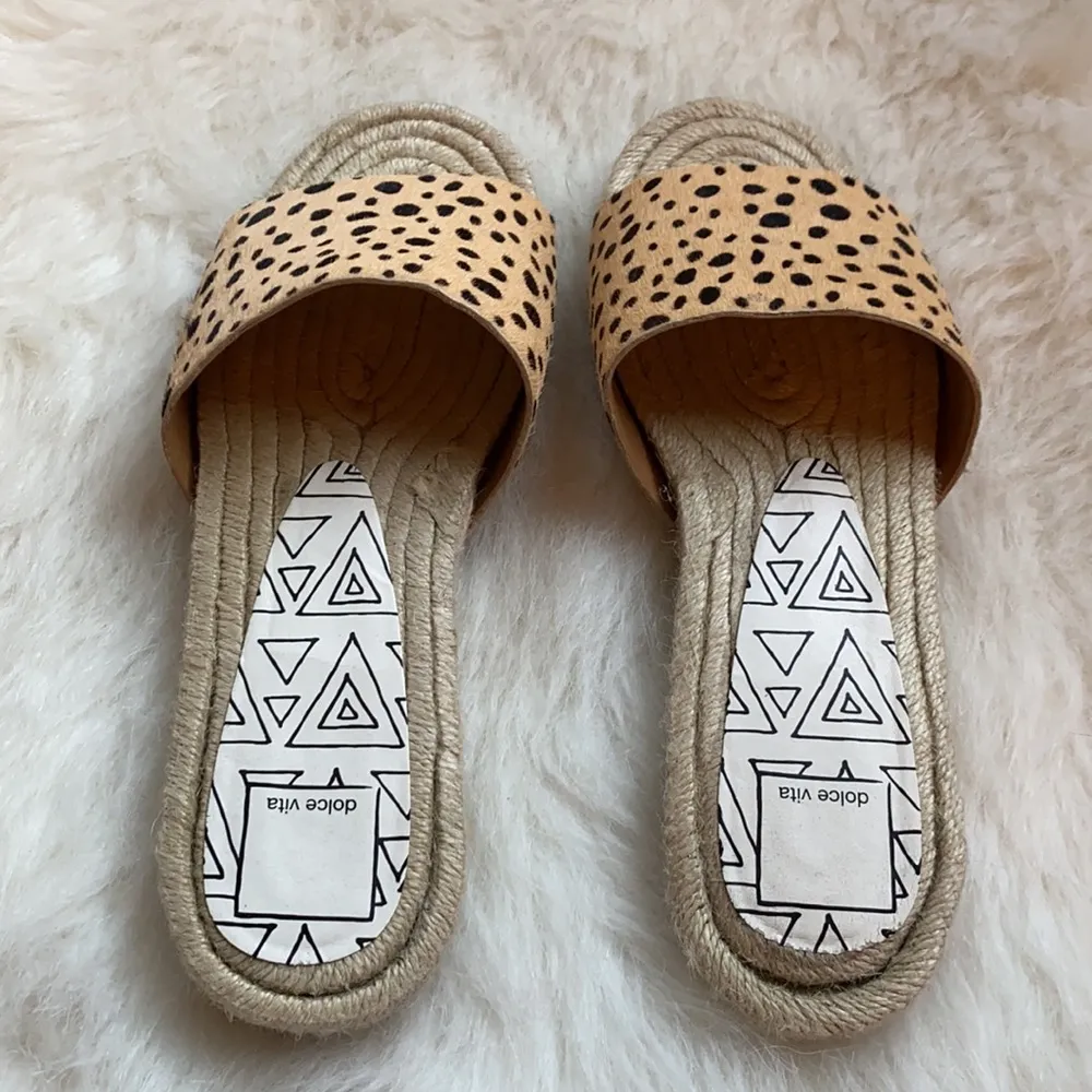 Dolce Vita Espadrille Leopard Sandals - Image 4