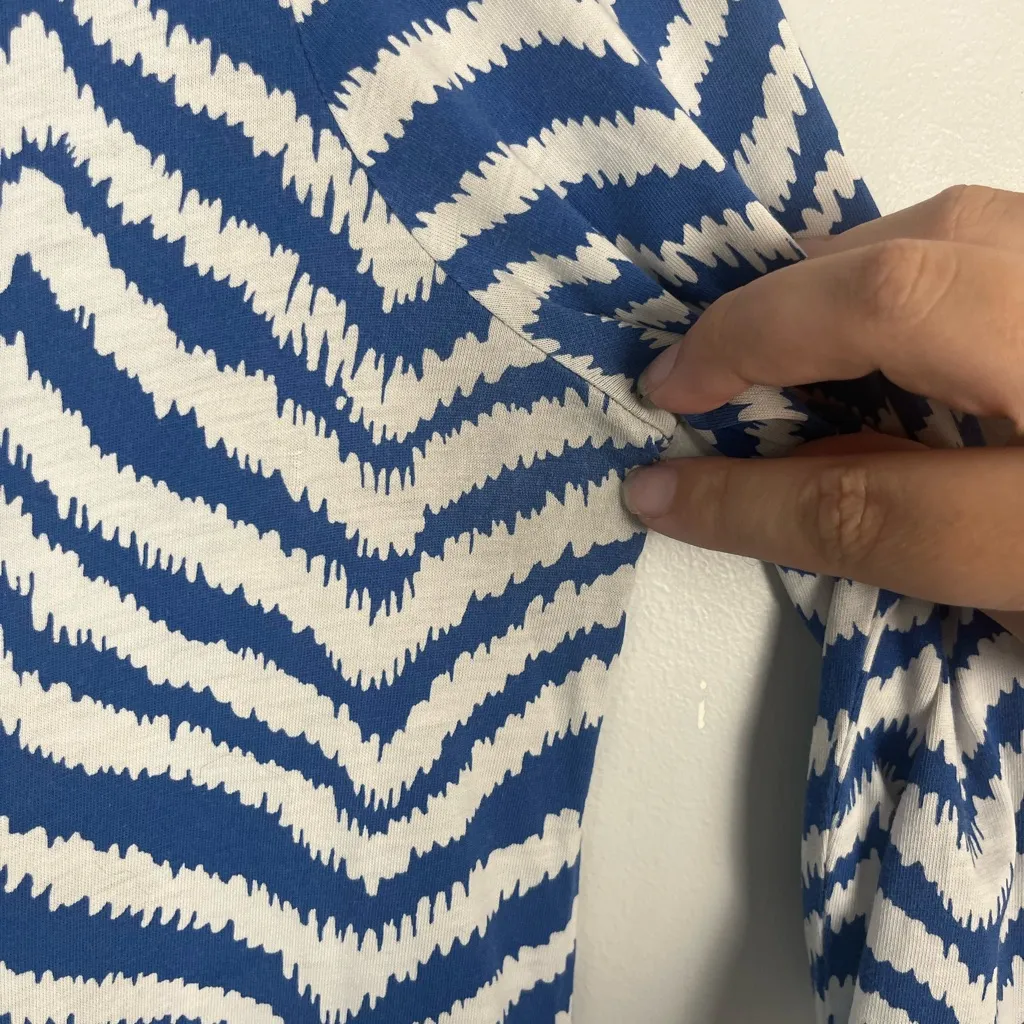 Lilly Pulitzer Rossmore Midi T-Shirt Dress Blue Stripe Zebron, Size small - Image 5