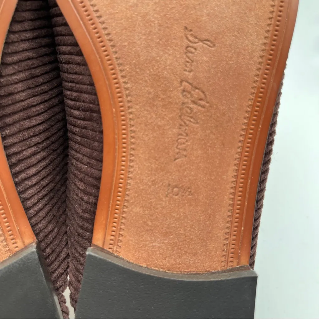 NWOB Sam Edelman Linnie Women's Brown Cordoroy Mule 10.5 - Image 9