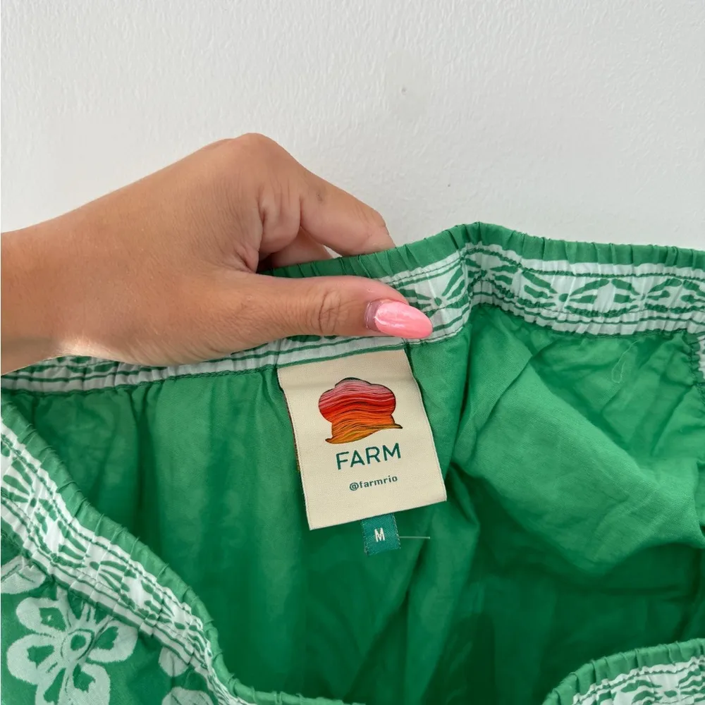 FARM RIO Green Sweet Garden Maxi Dress M - Image 10