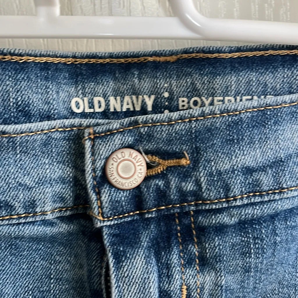 Old Navy Blue Jean Shorts Classic Cut-Off Style - Boyfriend - Image 2