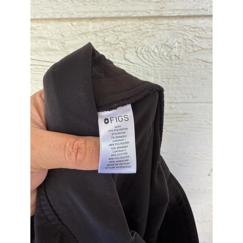 Figs Zamora Scrub Bottoms Jogger Pants Healthcare Black Size Medium - Image 3