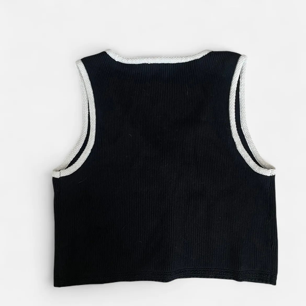 Abercrombie Fitch The Mara Knit Button Front Sweater Vest Top Women's XL - Image 4