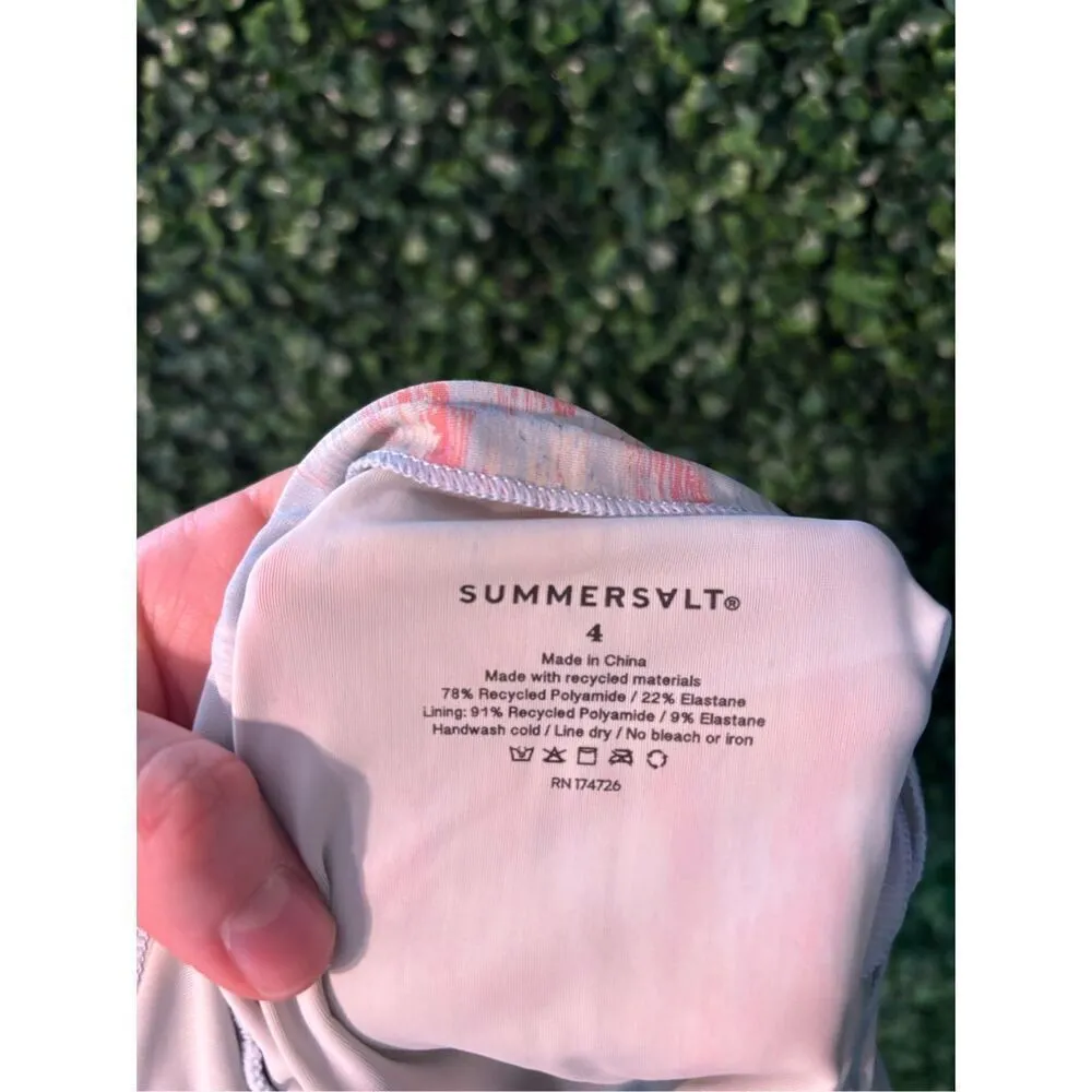 Summersalt Blurred Floral Cinch Swimsuit Size 4 - Image 4