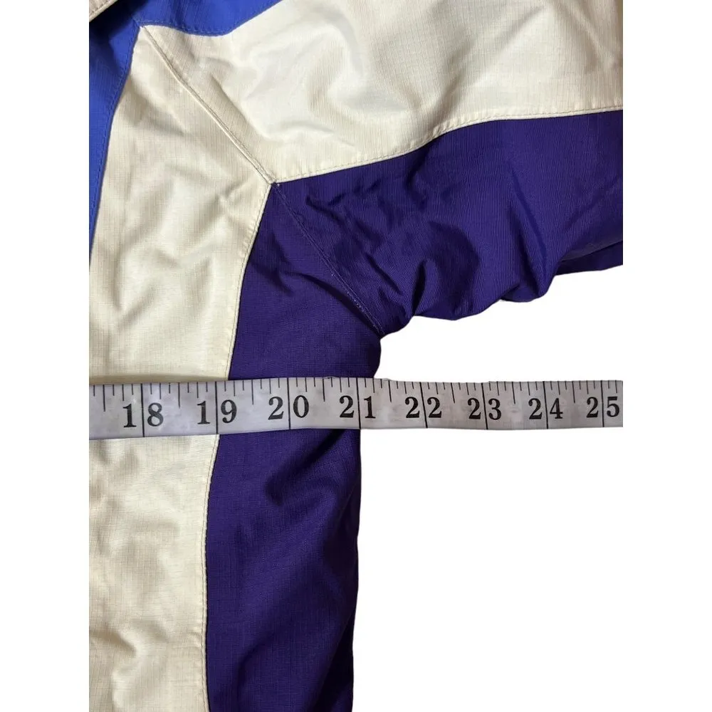LL Bean Women's Purple & White Winter Jacket - Image 5