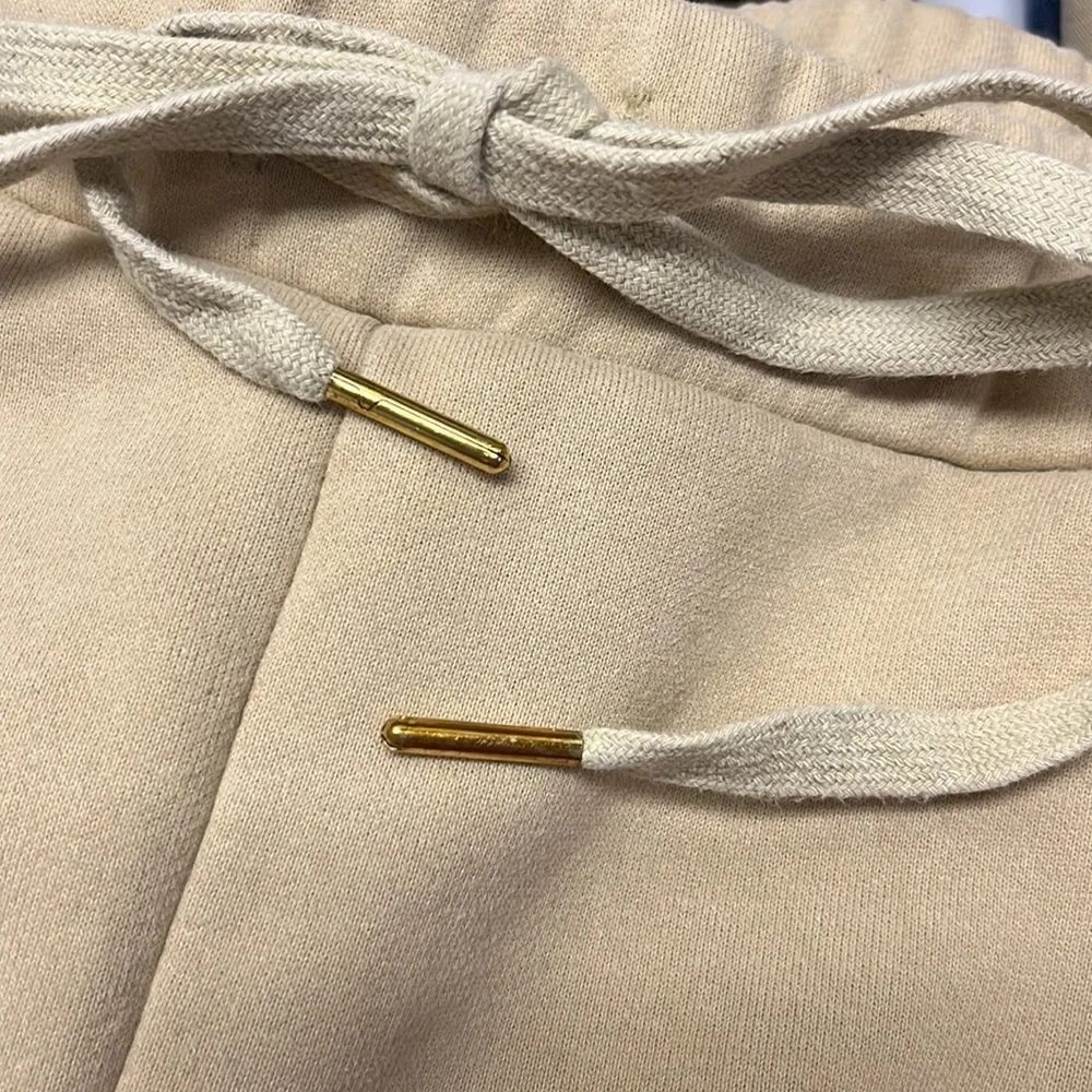 Dance & Marvel Tan Leisure Pants w/ Gold Accent Drawstrings and Pockets- Medium - Image 7