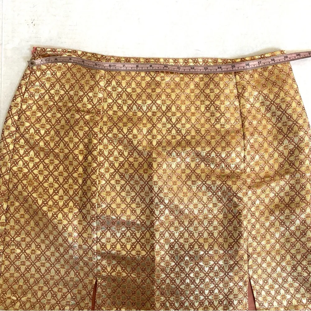 SHEIN Curve two piece metallic gold & pink 2 piece skirt & top set Sz 2X - Image 8