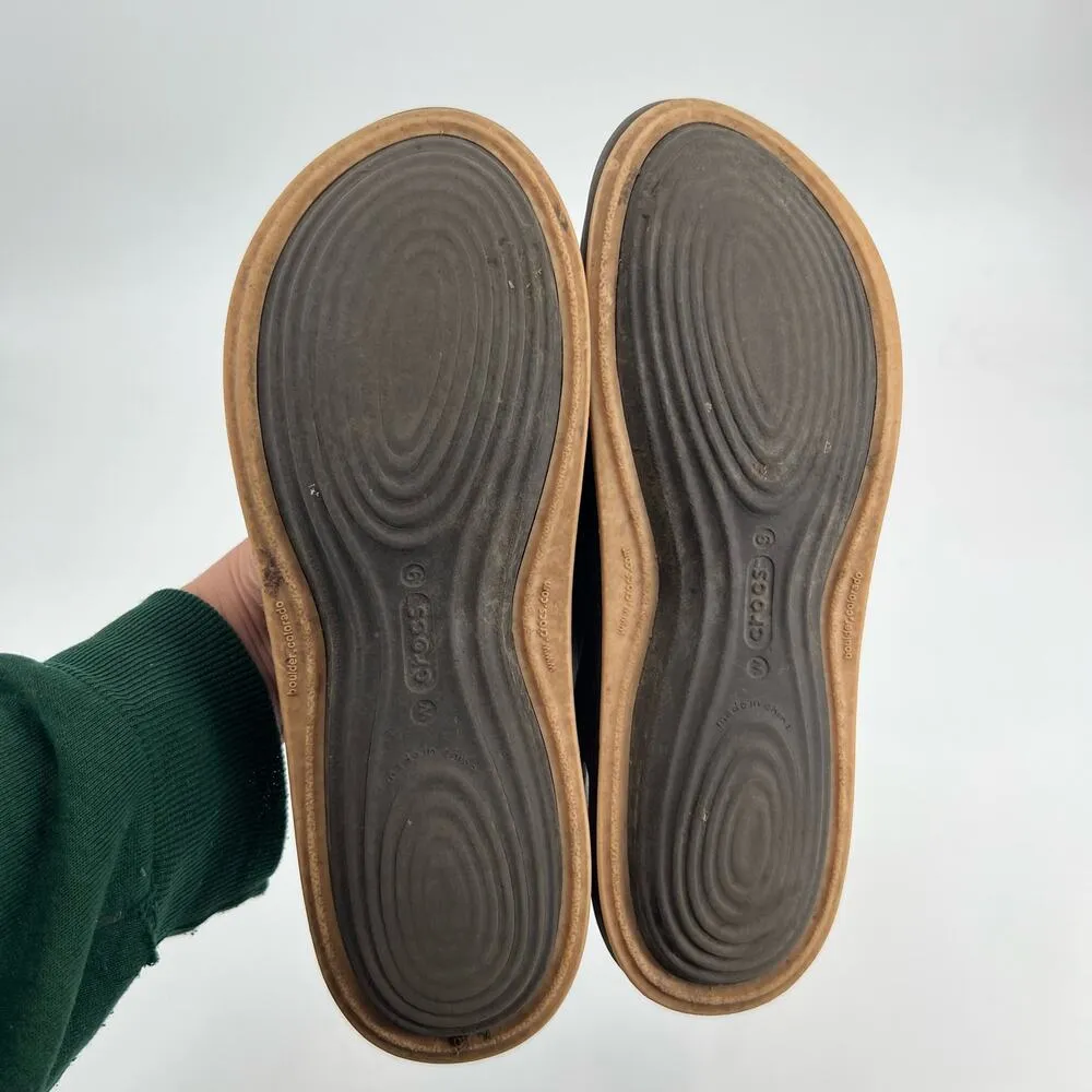 Crocs Tone Women's Skylar Slingback Flat Toning Sandals round toe slip on size 9 - Image 5