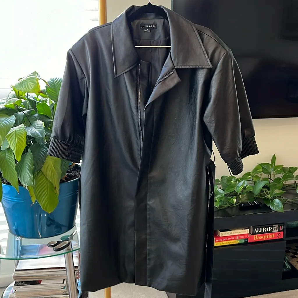JLUX LABEL faux leather jacket size M Black Size M - Image 7