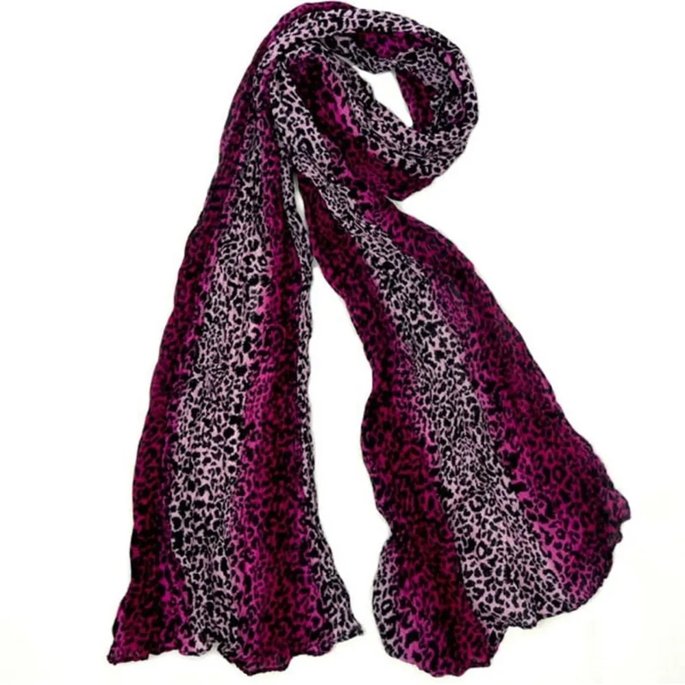 Leopard Print Scarf Set of 2 - Image 5