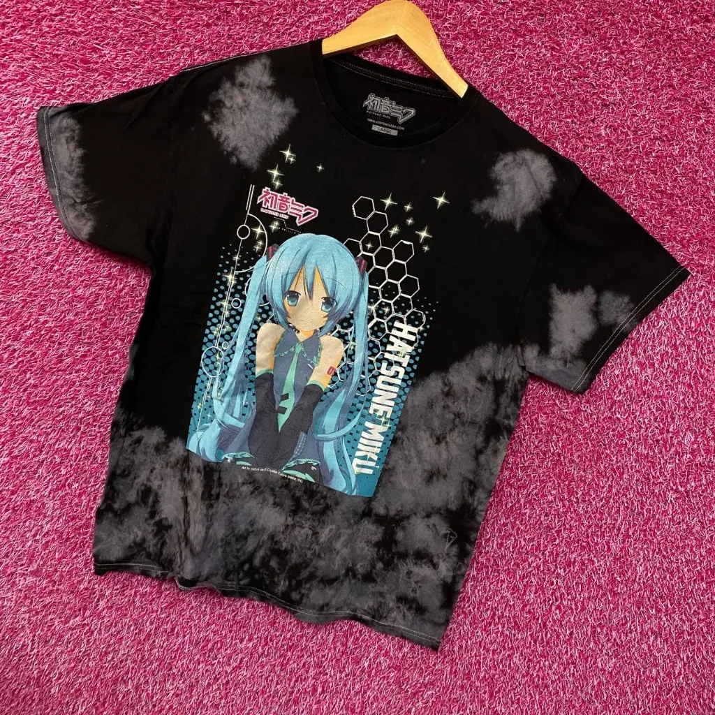 Hatsune Miku The Virtual Idol Chibi Style Anime Tie Dye L - Image 3