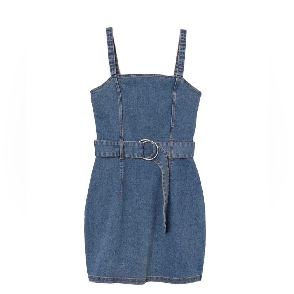 H&M Denim Mini Dress size 3XS - Image 2