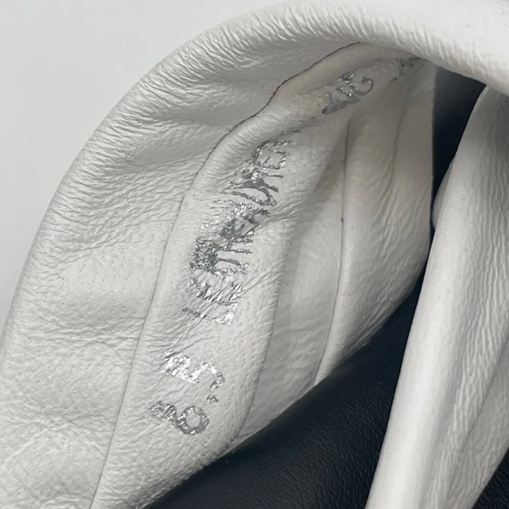 SEYCHELLES Sandals Size 6.5 White Leather Strappy Flats Punchline Slingback NEW - Image 9