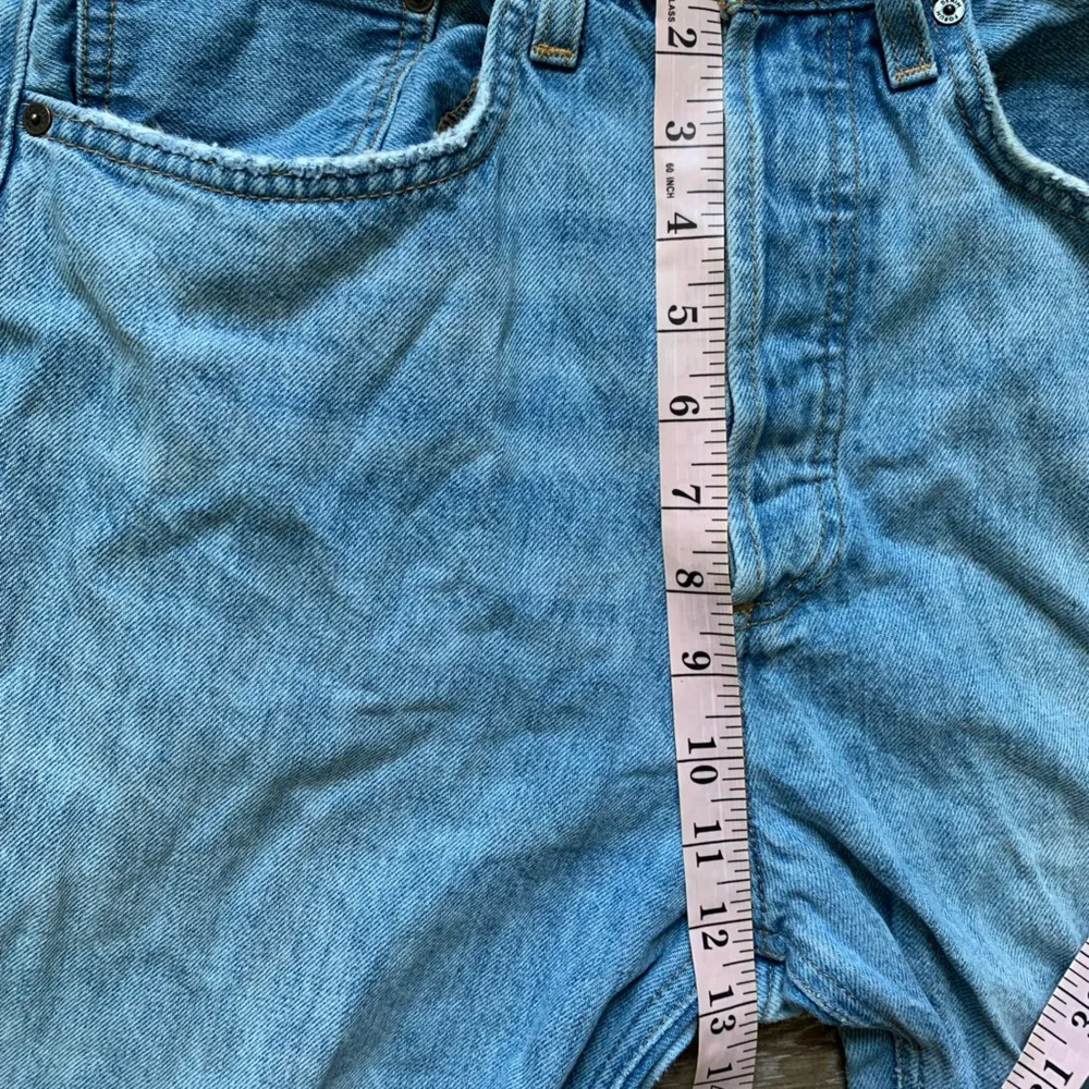 Denim Forum Light Wash The Joni High Rise Loose Jeans 26L 28 Blue - Image 5