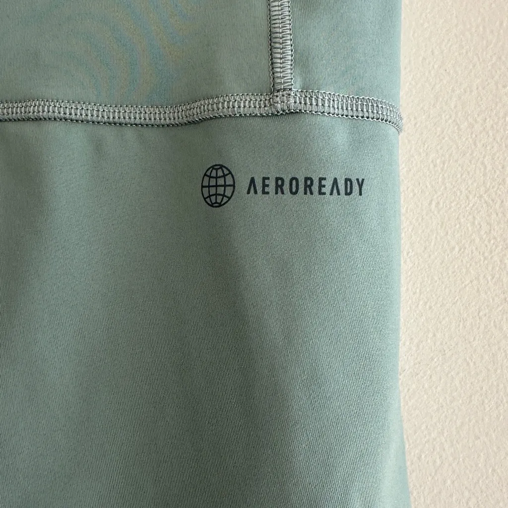 adidas Light Green Leggings, Women’s Activewear Leggings, Size Large - Image 13