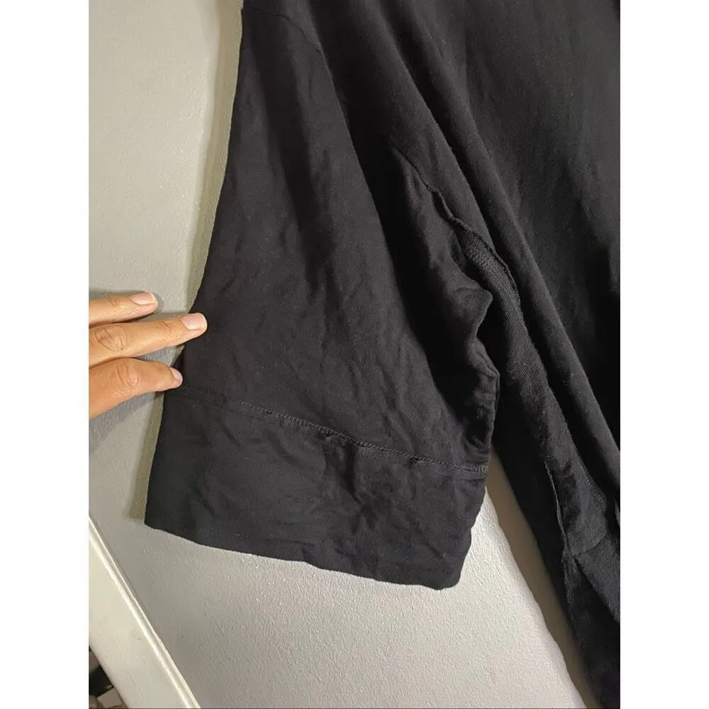 Donna Karan Sleepwear Black Cowl Neck Soft Sleep Shirt Women's Size L/XL - Image 3