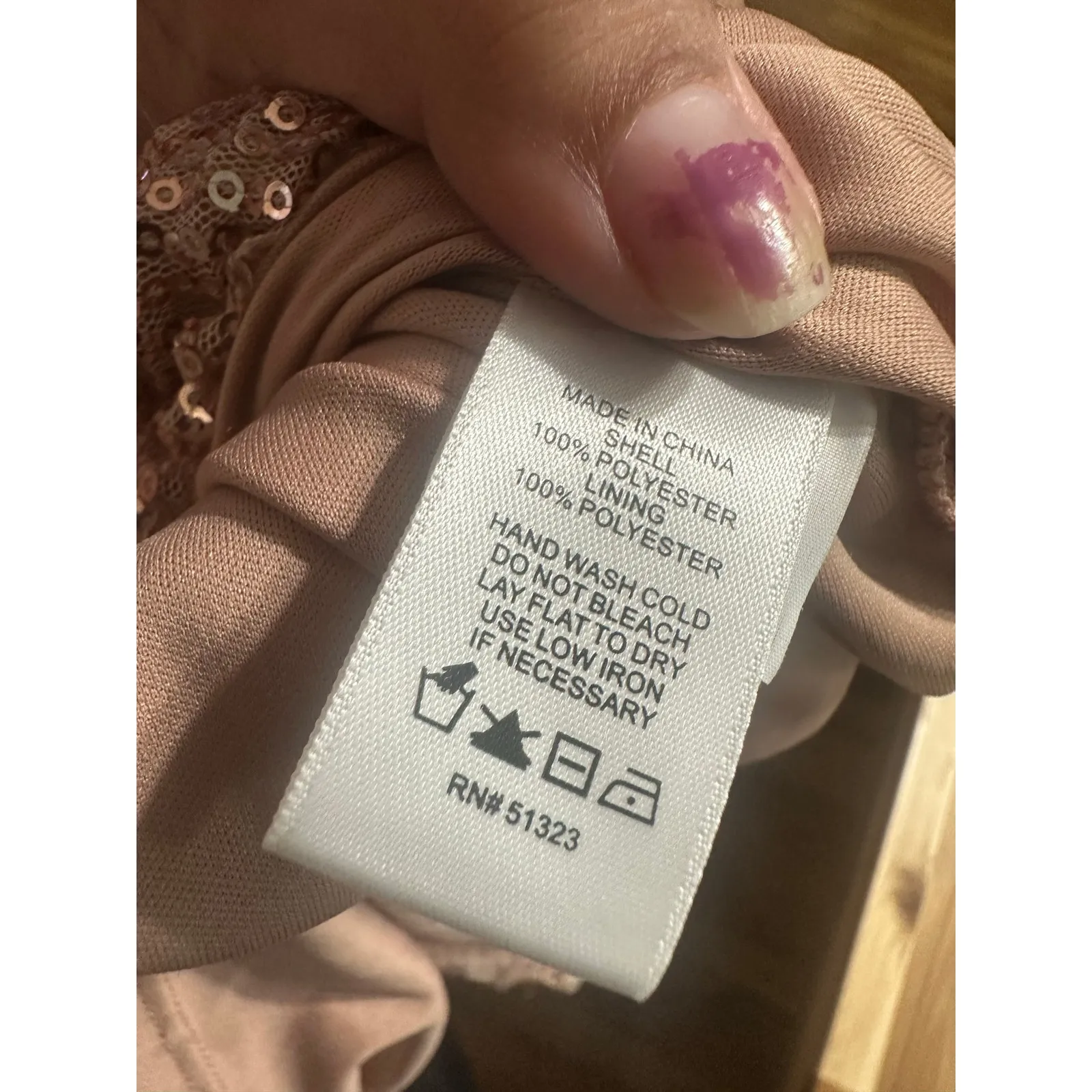 1.STATE “Dramatic Pause” Nude Sequin Midi Slip Dress | Elegant Eveningwear Pink - Image 7