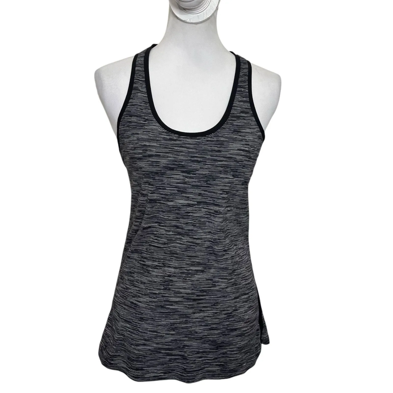 Lululemon Cool Racerback II Lined Up Athletic Tank Top Black Women Size XS - Image 2