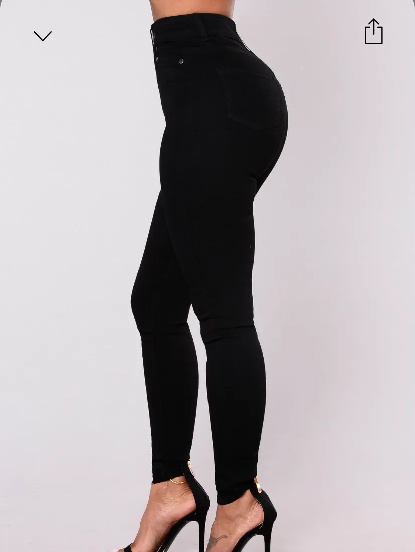Black Jeans Size 6 - Image 2