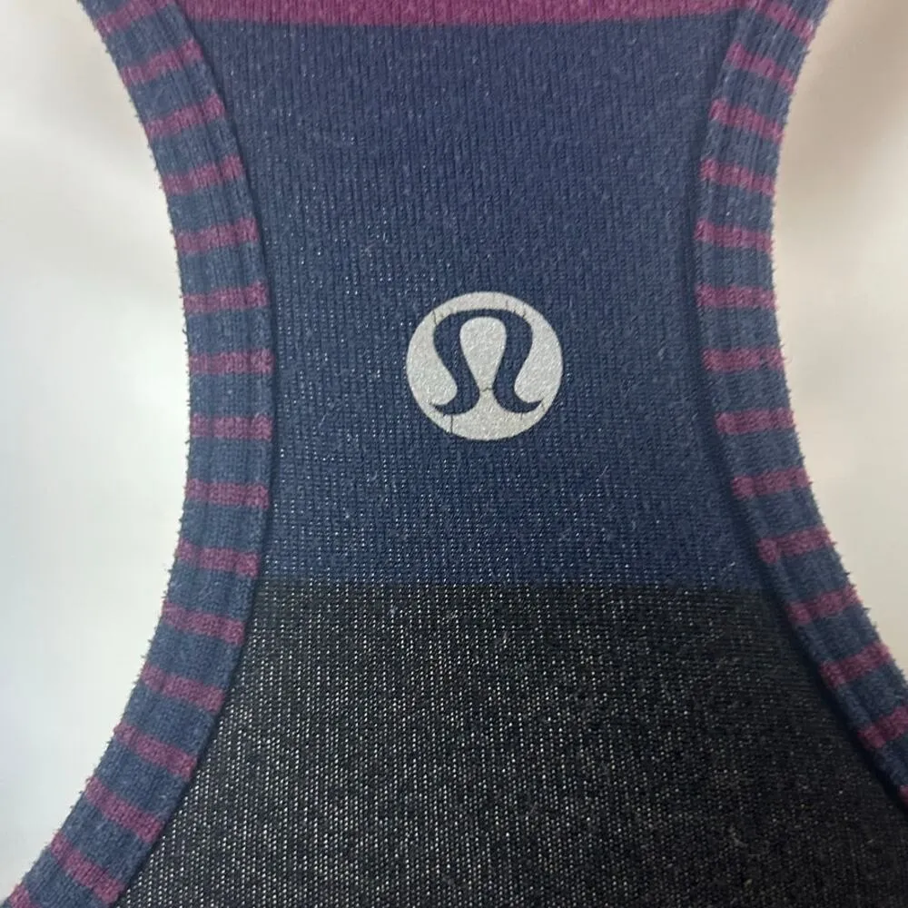 Lululemon Cool Racerback Pow Stripe Angel Wing / Hyper Stripe Plum size 4 - Image 10