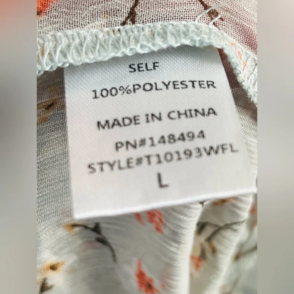 Windsor Where You'll Bloom Tie-Front Top size L with tags - Image 11