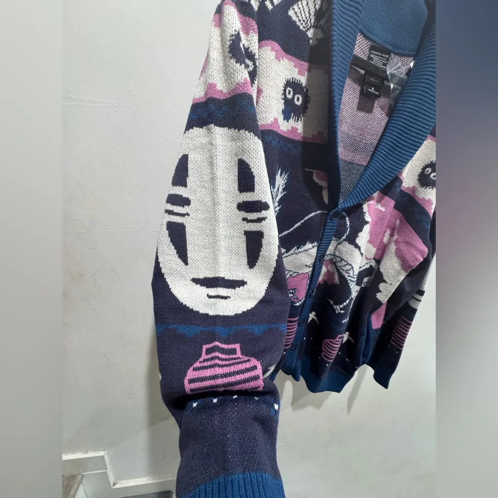 Studio Ghibli Spirited Away Characters & Icons Knit Shawl Cardigan - Image 4