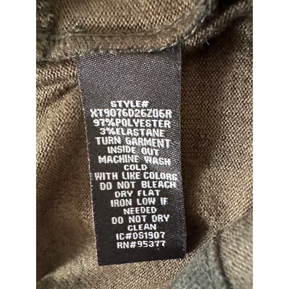 Sanctuary Anthropologie Size Medium Green Camo Long Cardigan Sweater Casual - Image 6