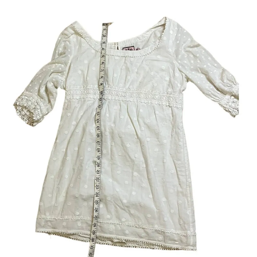Long sleeve white dress size M - Image 5