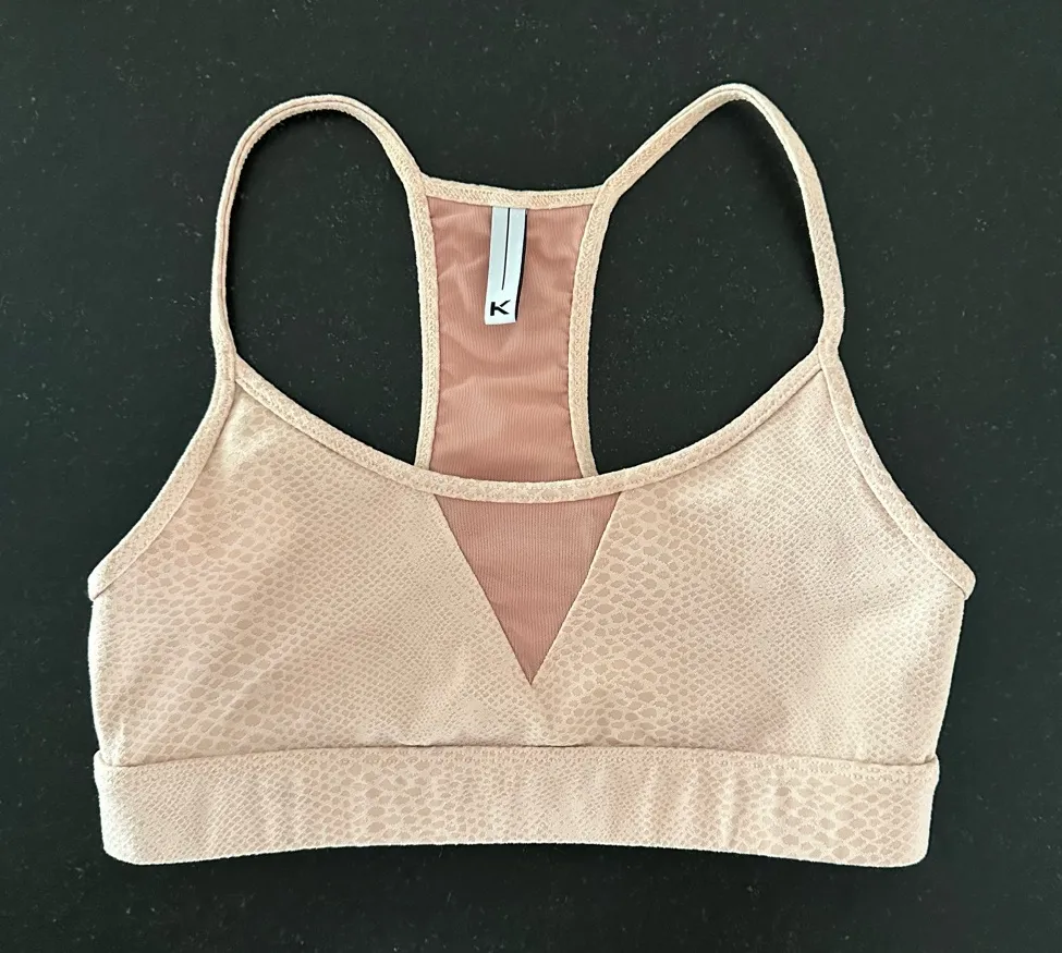 Koral Trifecta Versatility Bra in Camo Snakeskin Light Pink Blush Size Medium - Image 1