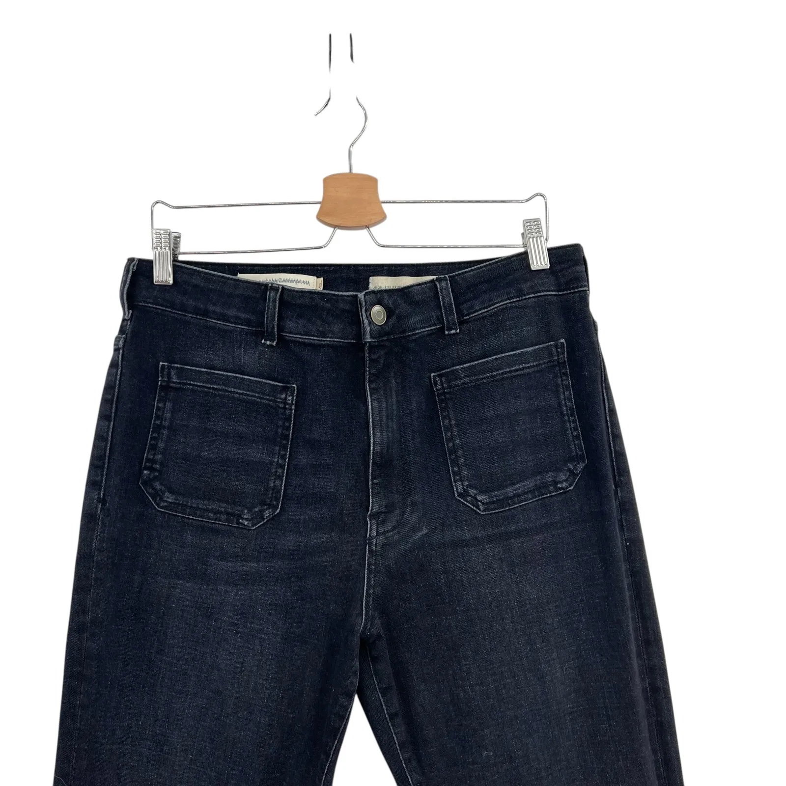 Anthropologie Pilcro Jeans High-Rise Skinny Bootcut Denim Black Size 32 - Image 2