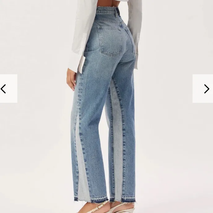 DL1961 Emilie Straight Ultra High Rise Vintage Jeans 31” in Sanibel Size 30 Blue - Image 2