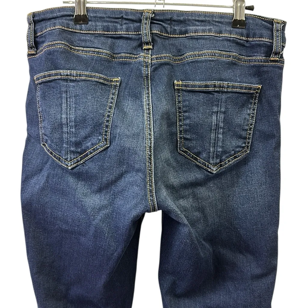 Prosperity Lena Eco Stretch Denim Skinny Released Raw Hem Blue Jeans Waist 30 - Image 8