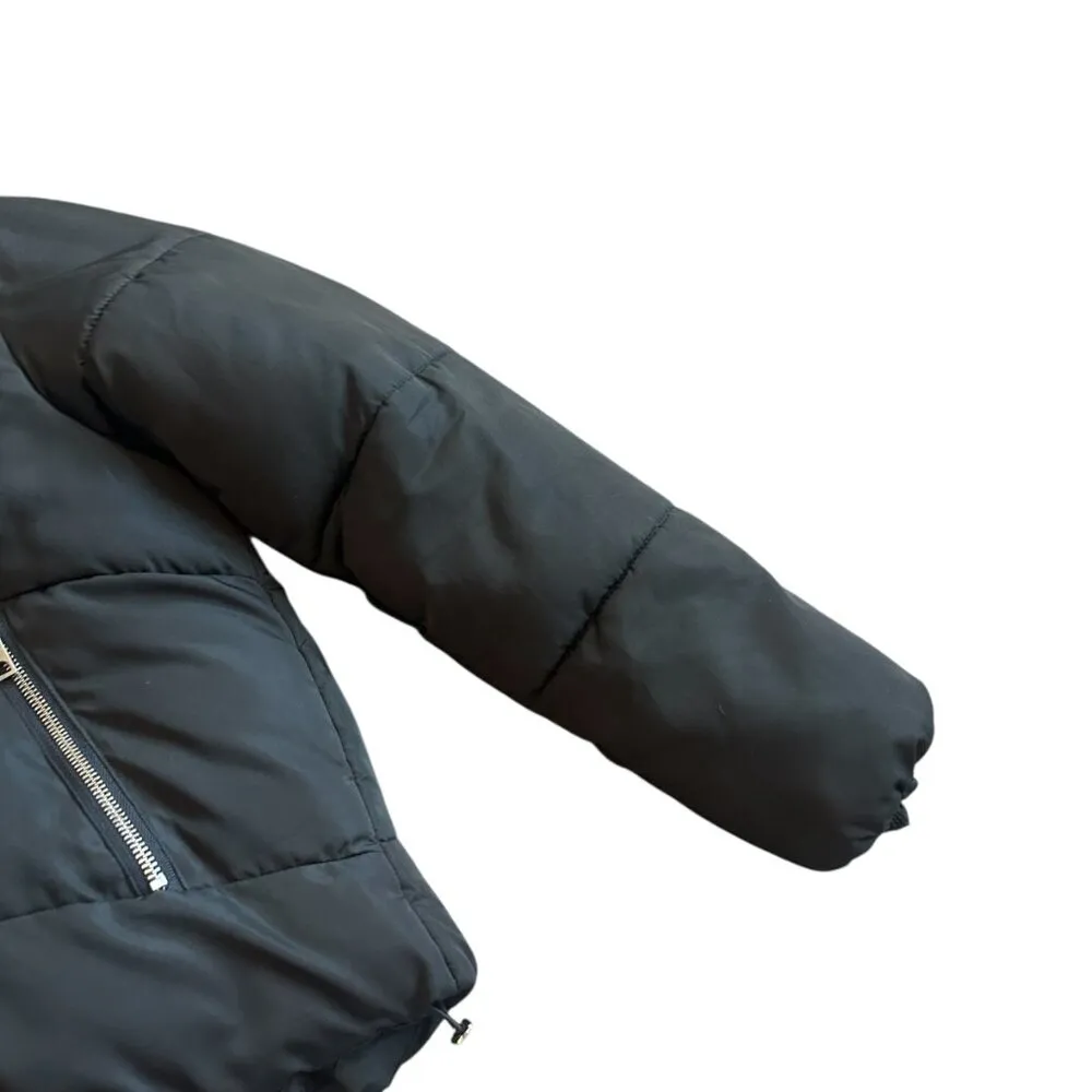 Deluc 5315D Black Puffer Coat Zip - Image 2