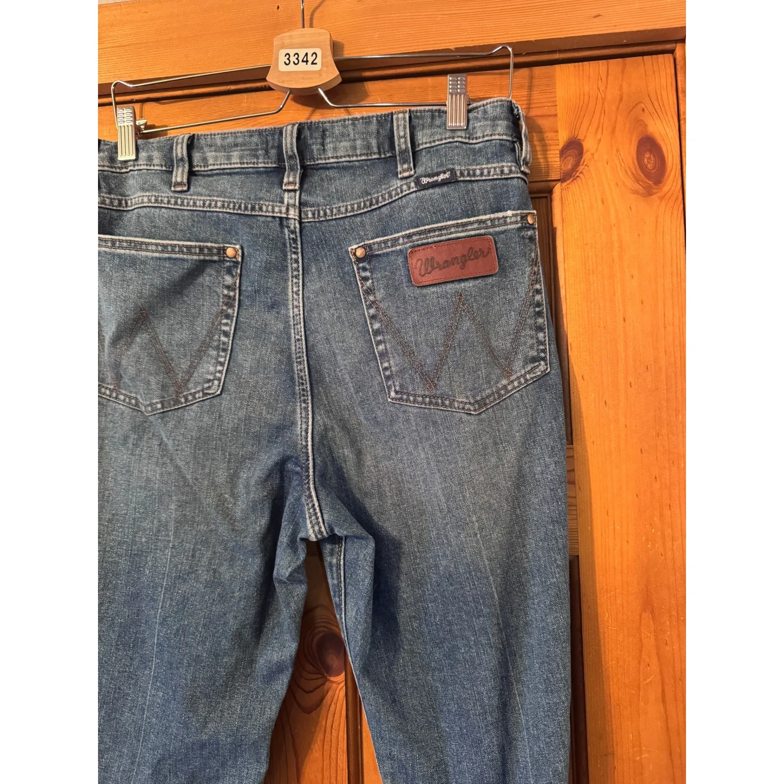 Wrangler Retro High Waisted Flare Jeans Medium Wash Size 31x32 Hi rise trouser - Image 7