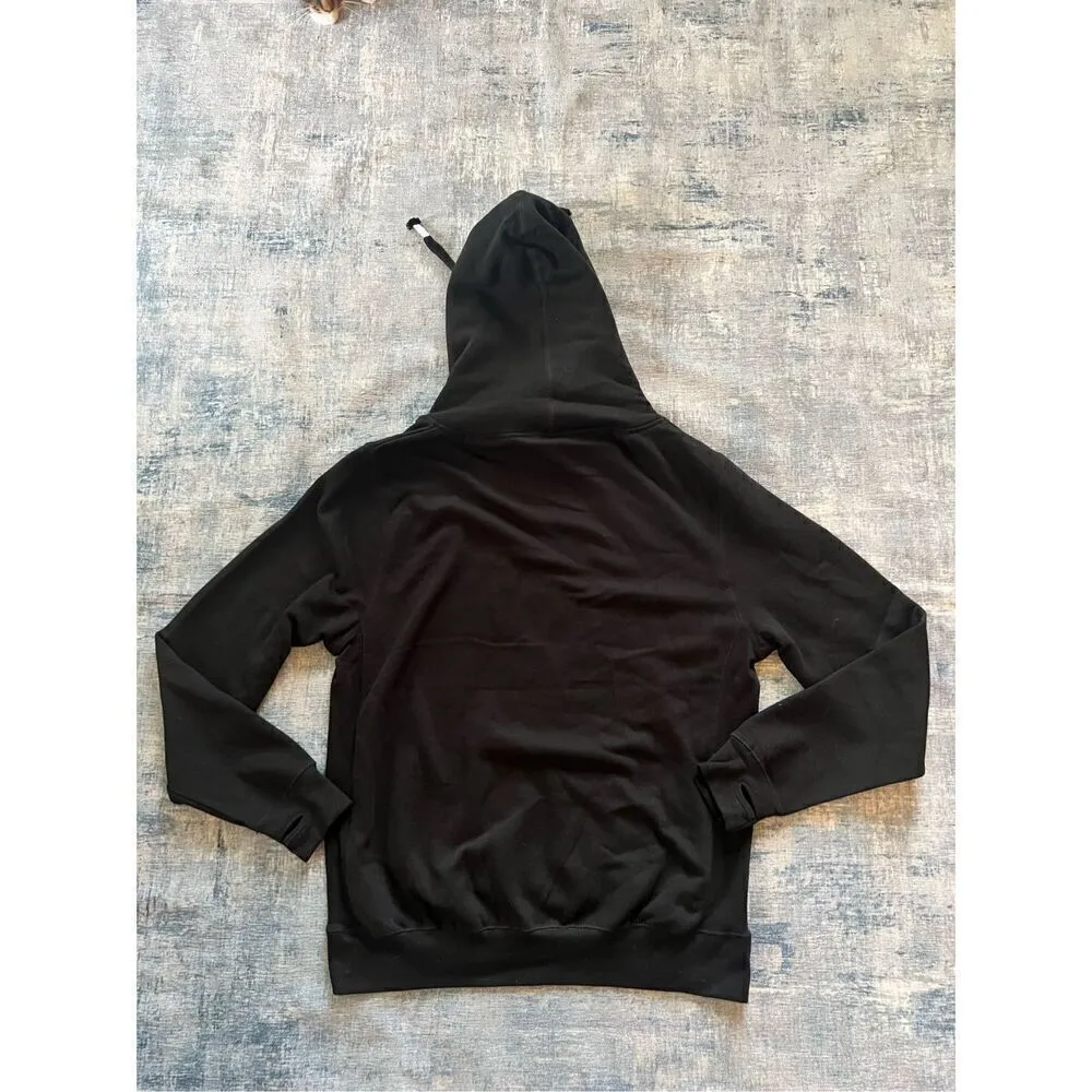 NWT! MTN GRL Wyoming Black Gold Glitter Floral Hoodie Women's XL - Image 2