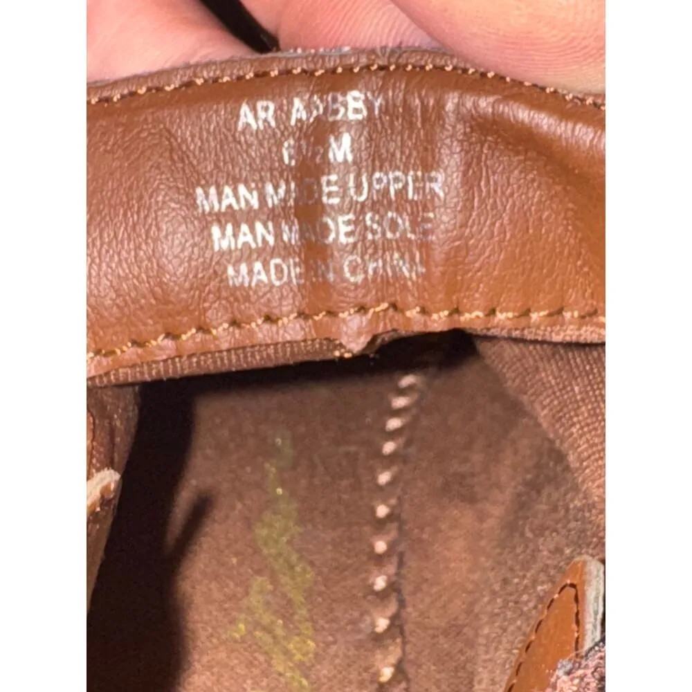 Brand New Sun + Stone Women's 6.5 Womens Adelinee Faux Leather Ankle Boots Brown - Image 9