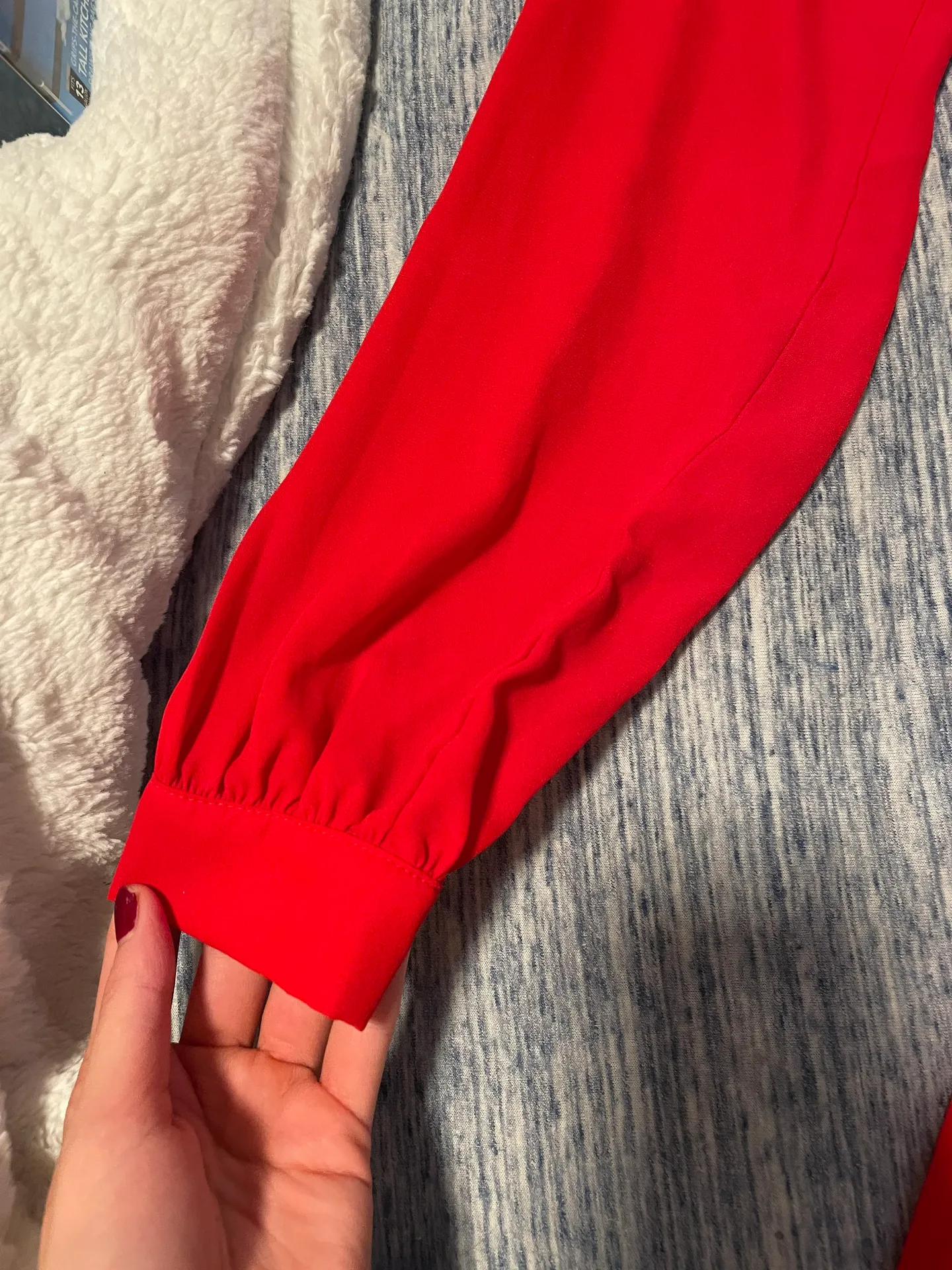 Lulus Red Long Sleeve Dress - Image 5