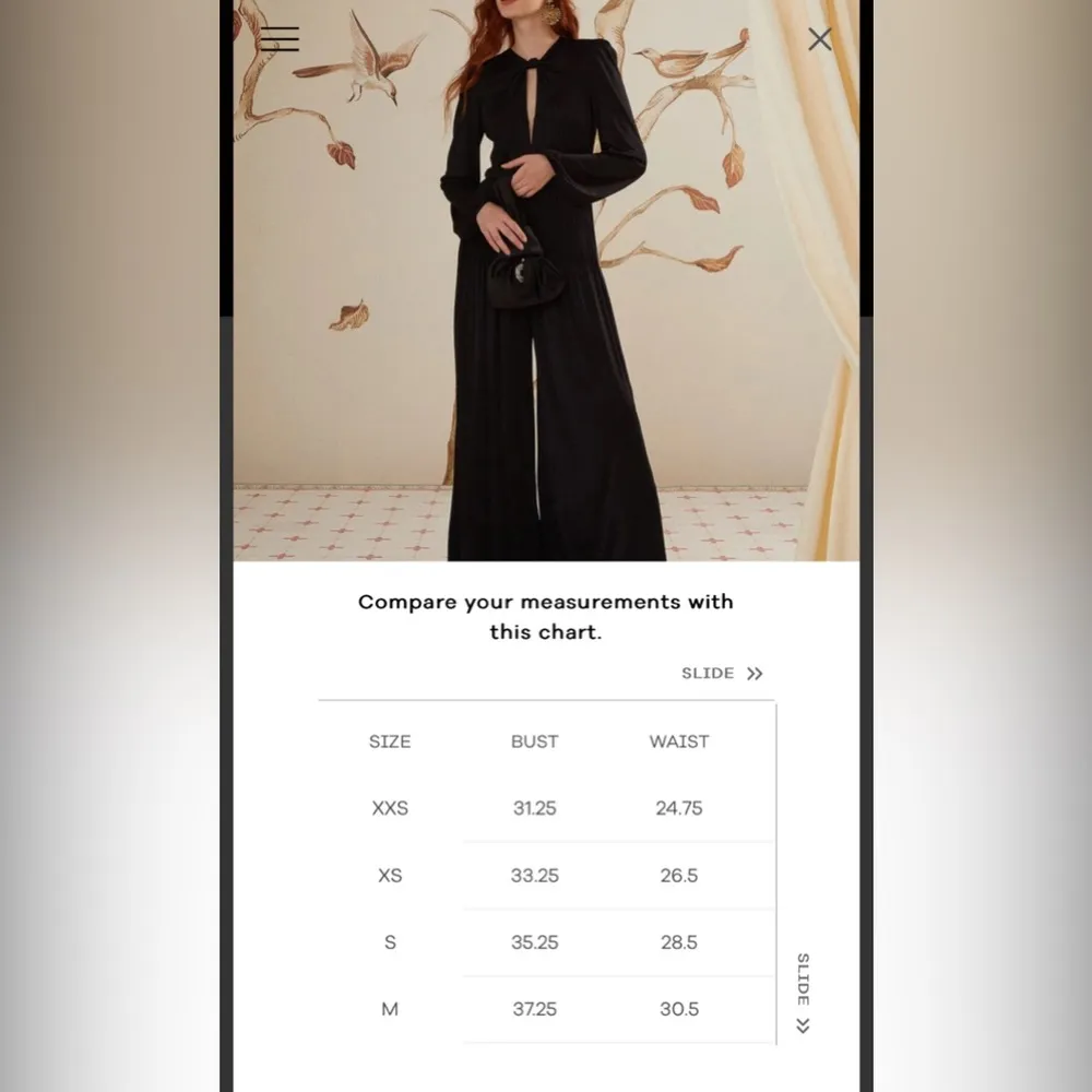 Farm Rio Black Long Sleeve Knot Jumpsuit, Size Small, $298 - Image 6