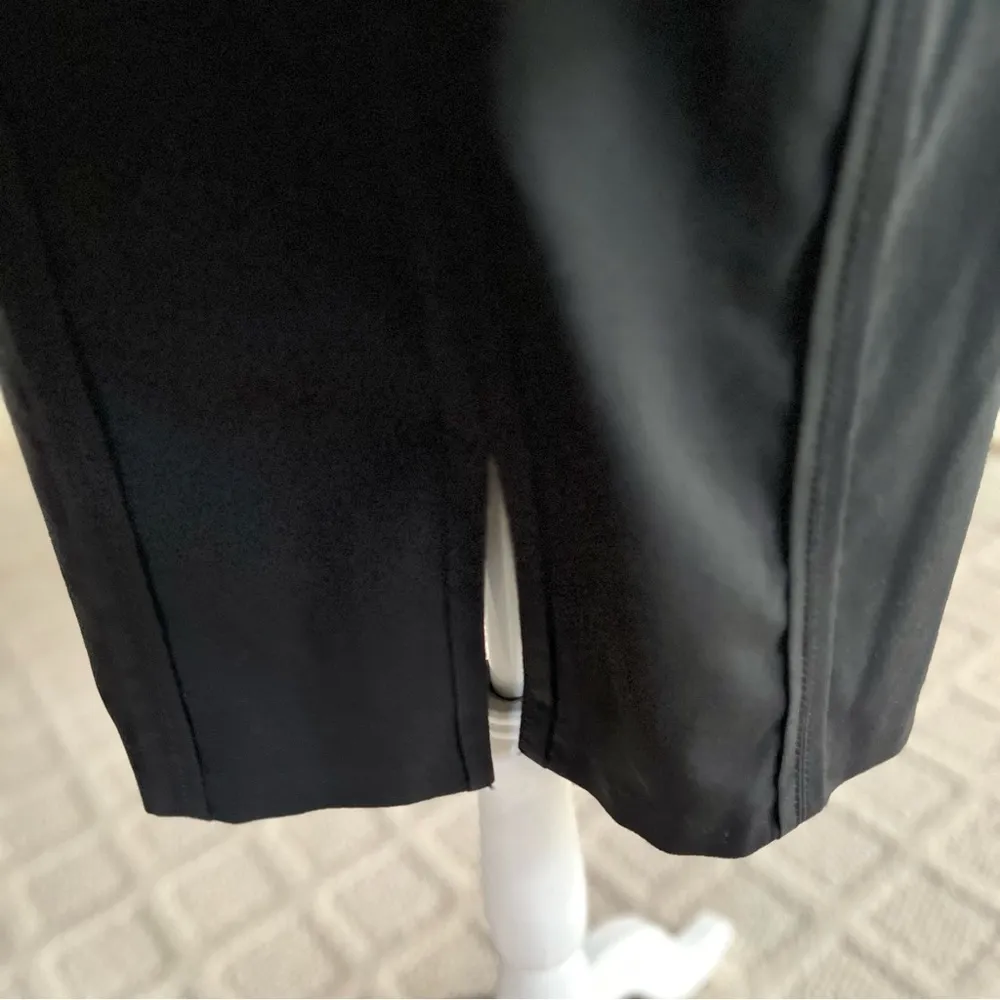 Badgley Mischka Dress Sheath Knee Length Black Sleeveless Fitted 10 Cocktail LBD - Image 13