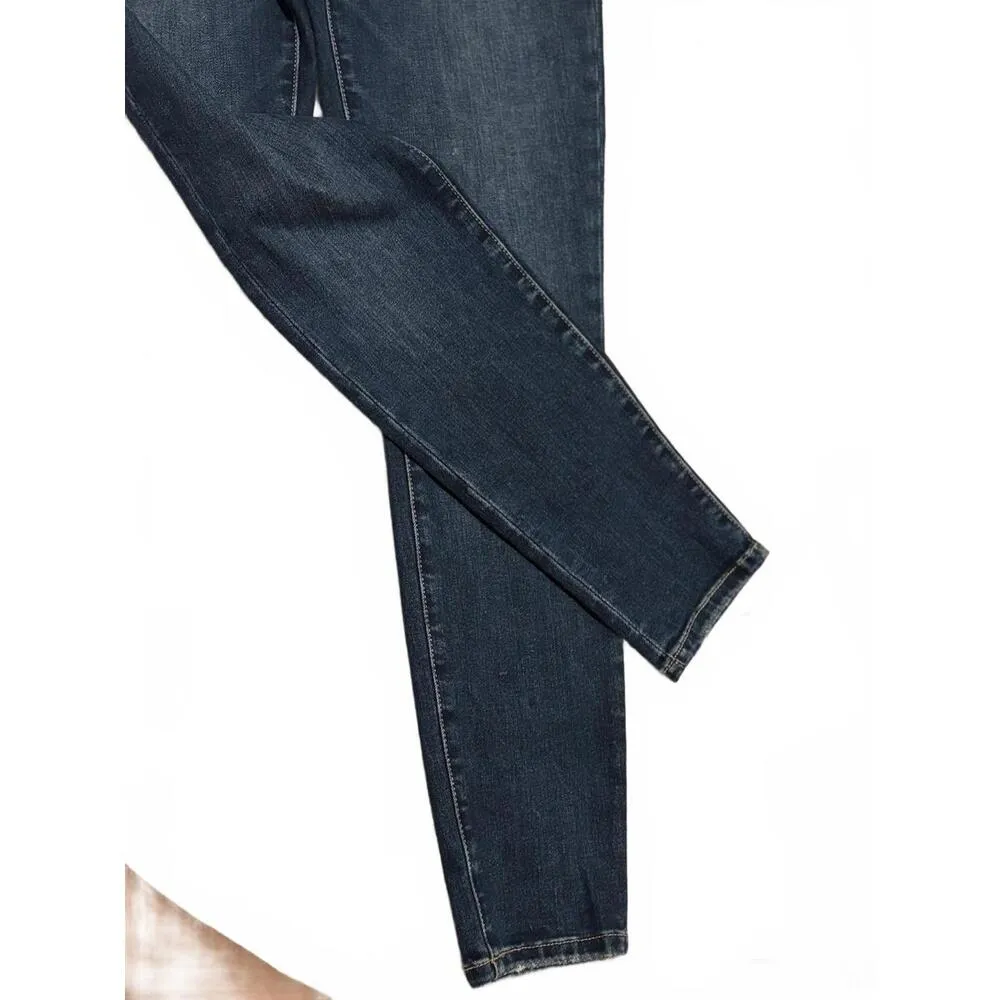 DISCOUNT SHIPPING Current/Elliott Women's Dark Wash Skinny Jeans Size 27 Blue - Image 6