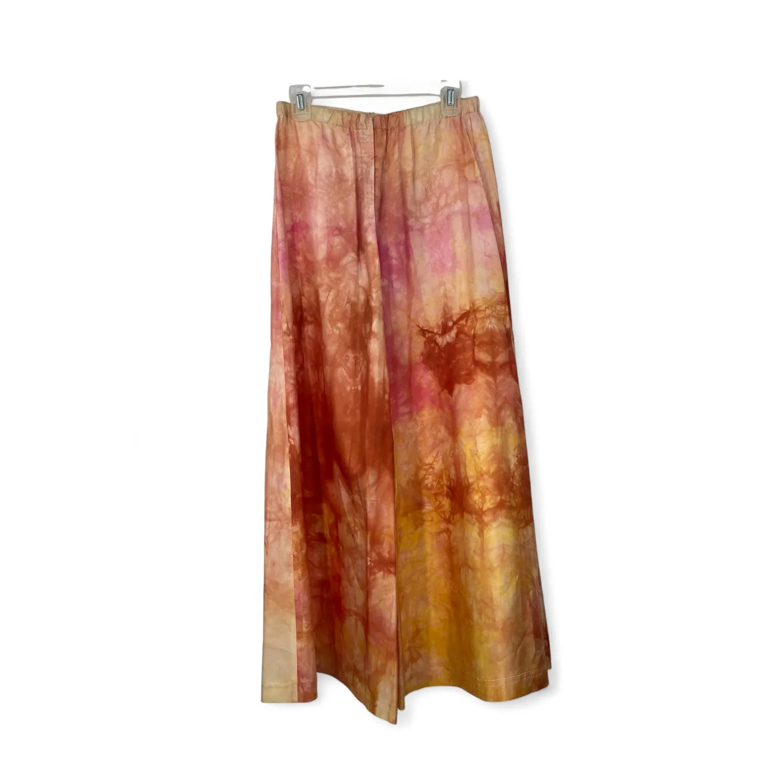 RENE' Ruiz S Set Top Wide Leg Pants Trouser 2 Piece Satin Cropped Blouse LUXURY Pink - Image 6