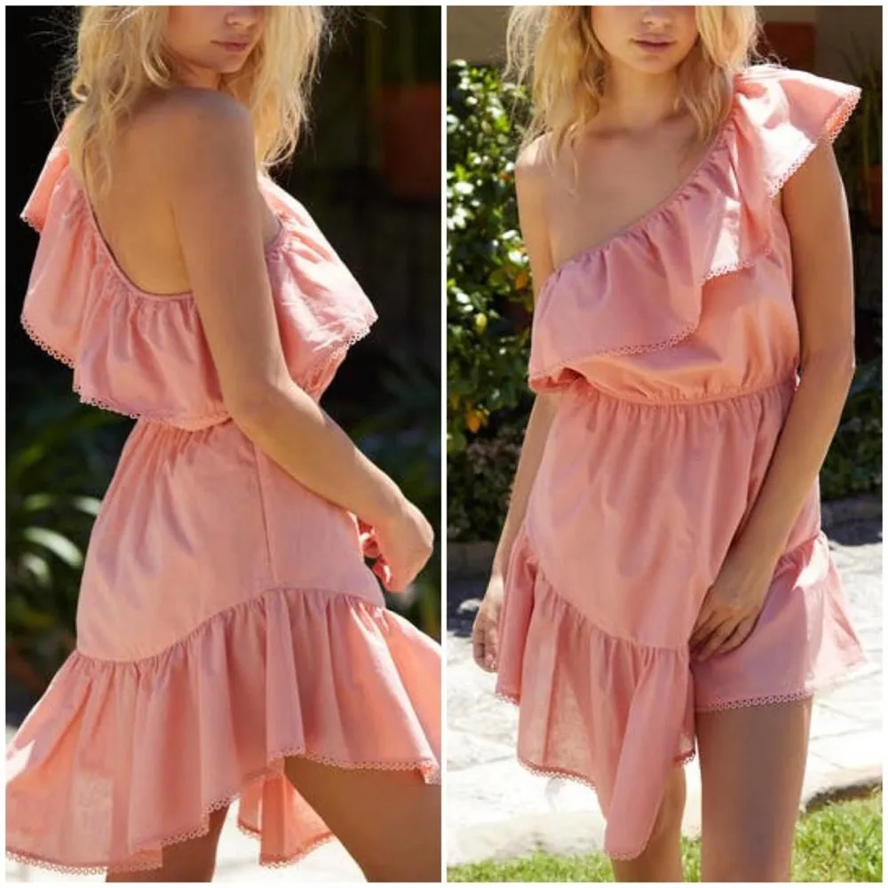 Free People Lovers Lane One-Shoulder Eyelet Minidress Women's Small NWT - Image 10