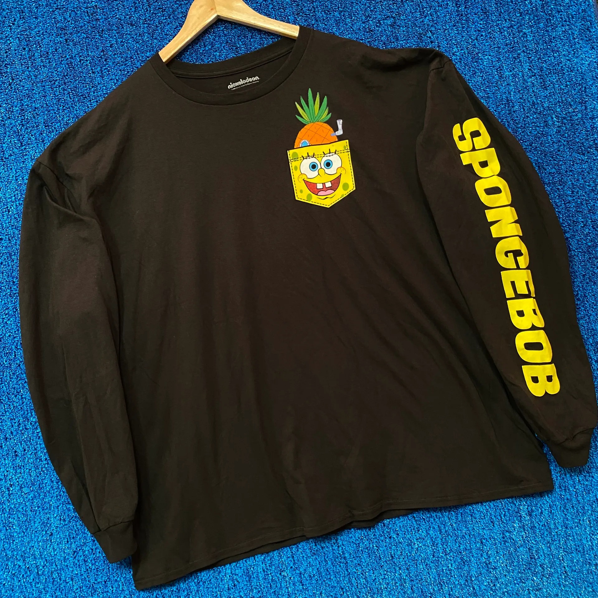 Nickelodeon Spongebob Pocket Streetwear L/S Tee 3X - Image 2