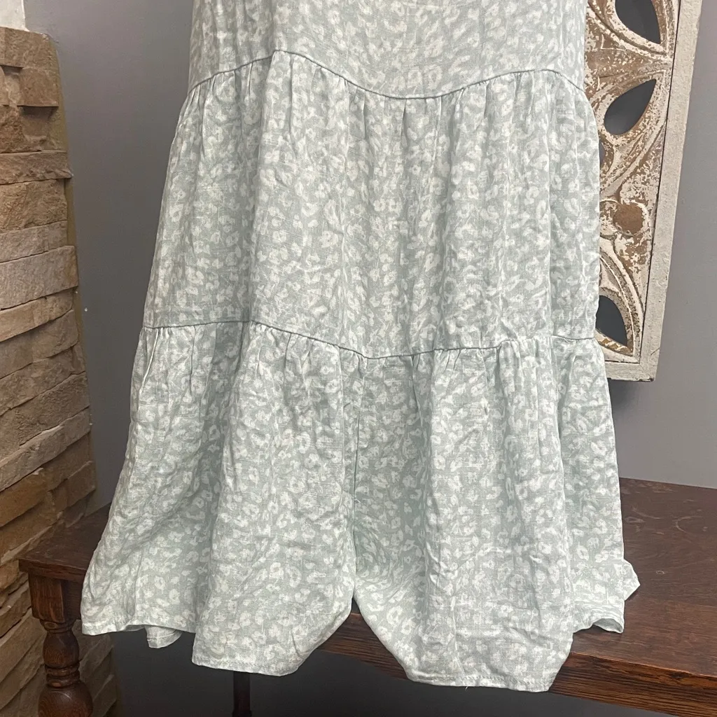Millibon Light Green Patterned Romper - Image 3