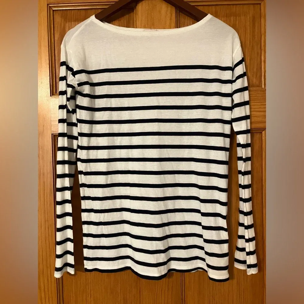 Gap Striped Luxe Boatneck Tee XS‎ - Image 3