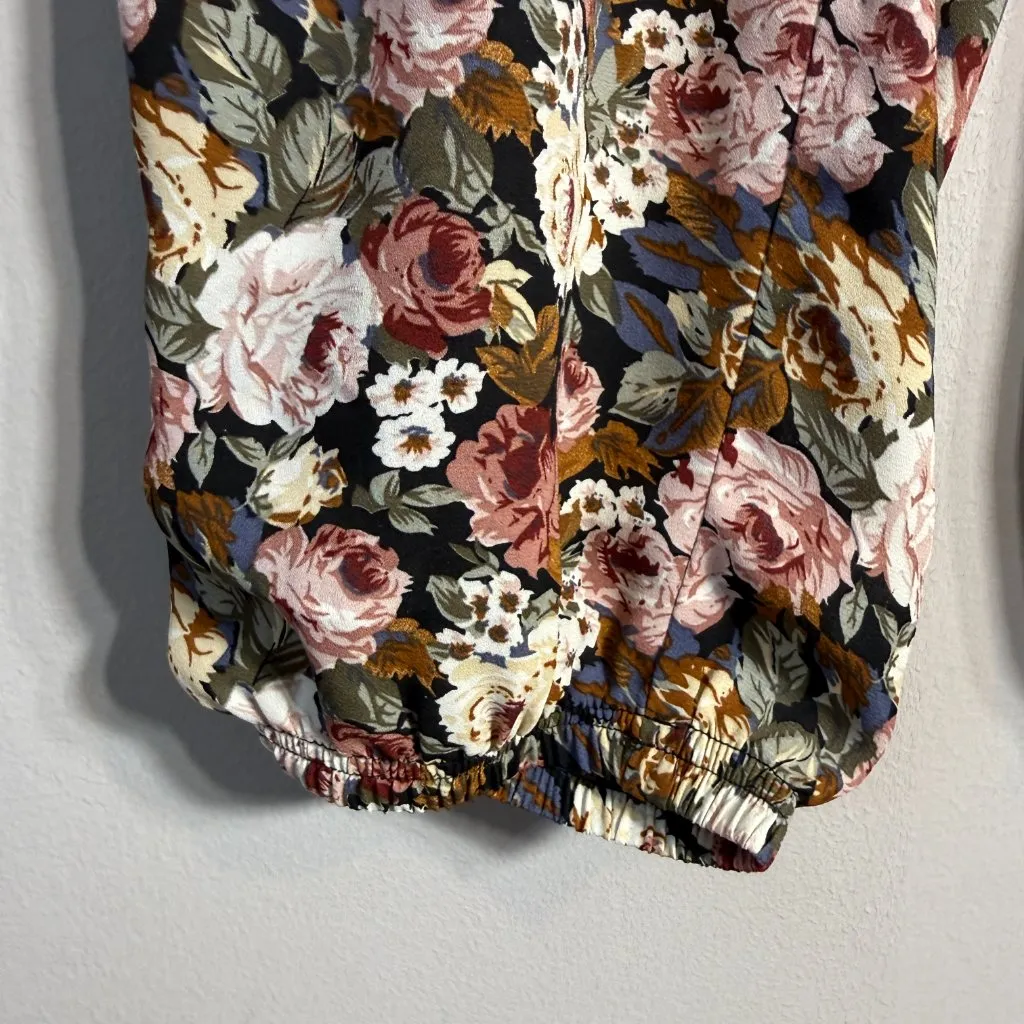 Show Me Your Mumu Floral Wide Leg Jogger Pants Women's Large Boho Festival Twee - Image 9